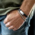 764 armband zilver Heren DOUBLE LINKED Collectie