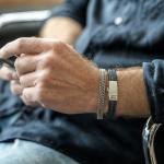 772 armband zilver Heren EIGHTY EIGHT Collectie