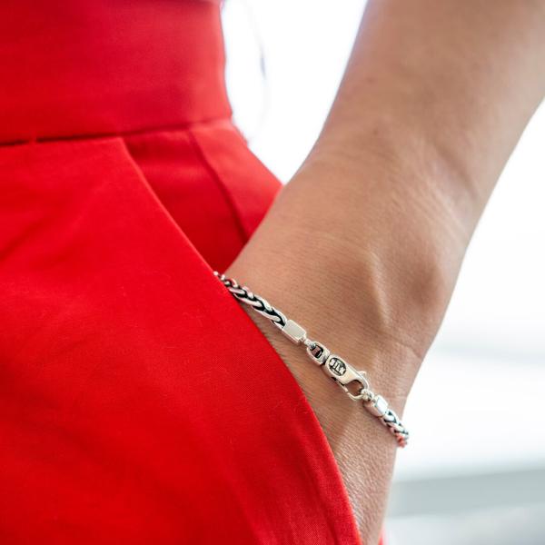 775 armband zilver Dames FOX Collectie