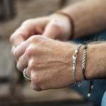 775 armband zilver Heren FOX Collectie