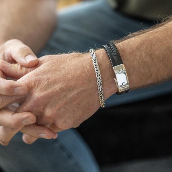 776 armband zilver Heren FOX Collectie