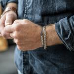 776 armband zilver Heren FOX Collectie