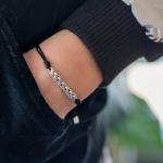 778BLK Paracord armband Dames BREEZE Collectie