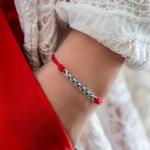 778RED armband paracord Dames BREEZE Collectie