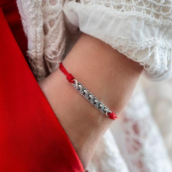 778RED armband paracord Dames BREEZE Collectie