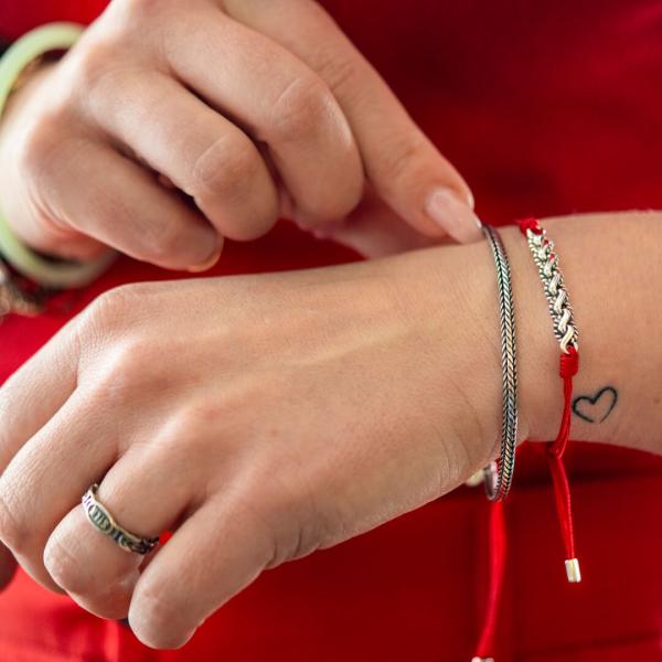 778RED armband paracord Dames BREEZE Collectie