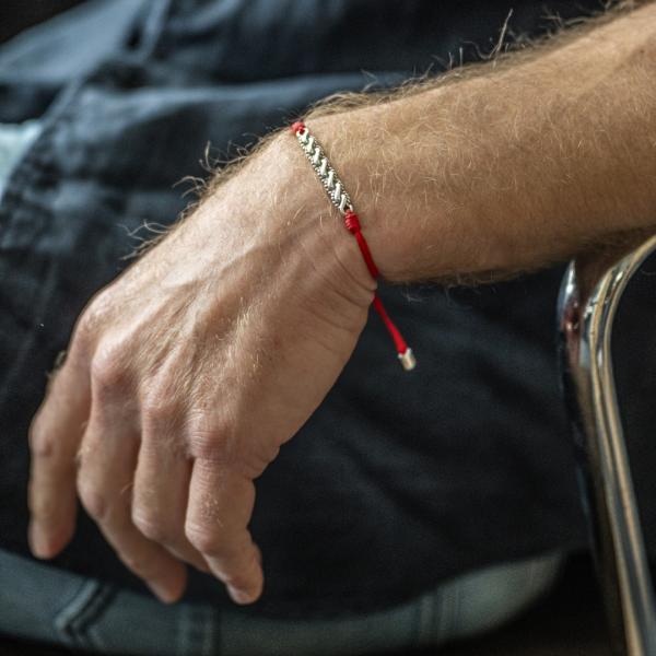 778RED armband paracord Heren BREEZE Collectie