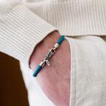 782AZ1 armband zilver & paracord Heren ALPHA Collectie