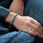 782AZ1 armband zilver & paracord Dames ALPHA Collectie