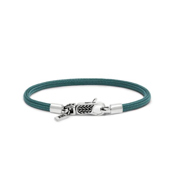 782AZ1 armband zilver & paracord ALPHA Collectie