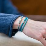 782AZ2 armband zilver & paracord Heren ALPHA Collectie