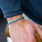 782AZ2 armband zilver & paracord Heren ALPHA Collectie