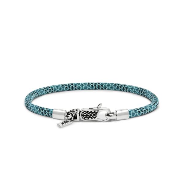782AZ2 armband zilver & paracord ALPHA Collectie