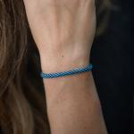782AZ3 armband zilver & paracord ALPHA Collectie