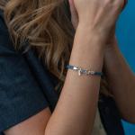 782AZ3 armband zilver & paracord Dames ALPHA Collectie