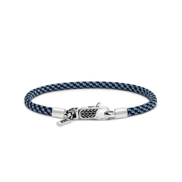 782AZ3 armband zilver & paracord