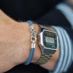 782AZ3 armband zilver & paracord Heren ALPHA Collectie