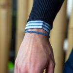 782AZ3 armband zilver & paracord Heren ALPHA Collectie