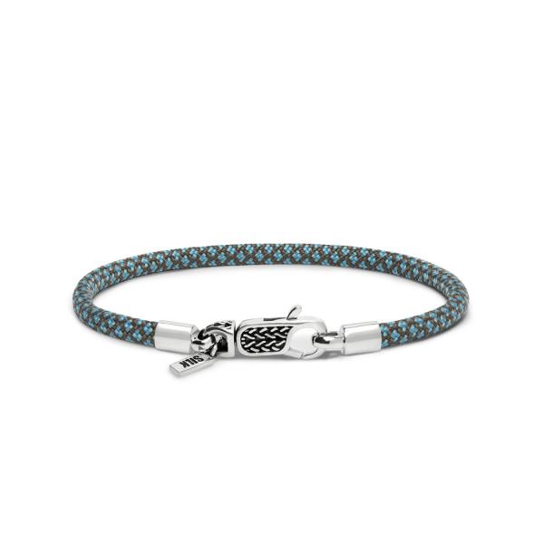 782AZ4 armband zilver & paracord ALPHA Collectie
