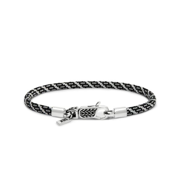782AZ5 armband zilver & paracord ALPHA Collectie