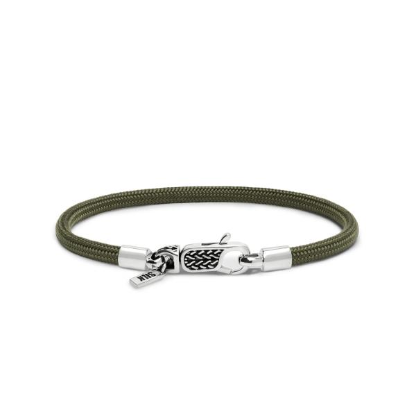 782EM1 armband zilver & paracord ALPHA Collectie