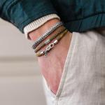 782EM2 armband zilver & paracord Heren ALPHA Collectie