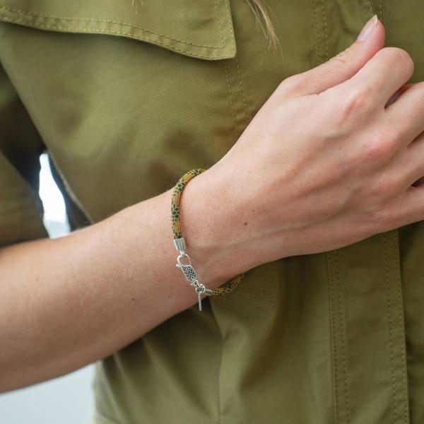 782EM2 armband zilver & paracord Dames ALPHA Collectie
