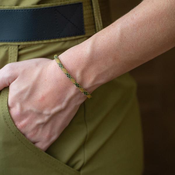 782EM2 armband zilver & paracord Dames ALPHA Collectie