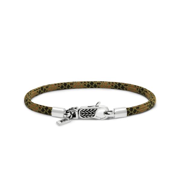 782EM2 armband zilver & paracord ALPHA Collectie