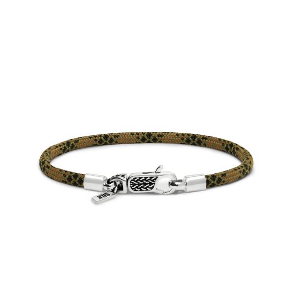 782EM2 armband zilver & paracord