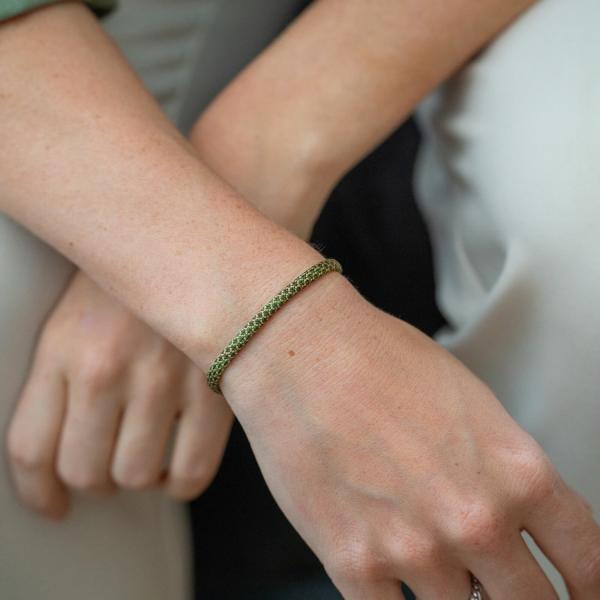 782EM3 armband zilver & paracord Dames ALPHA Collectie