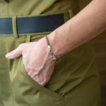 782EM4 armband zilver & paracord Dames ALPHA Collectie