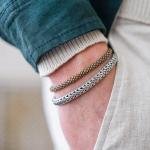 782EM4 armband zilver & paracord Heren ALPHA Collectie