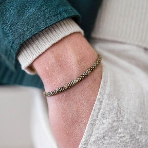 782EM4 armband zilver & paracord Heren ALPHA Collectie