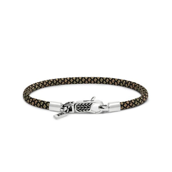 782EM4 armband zilver & paracord