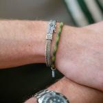 782EM6 armband zilver & paracord Heren ALPHA Collectie