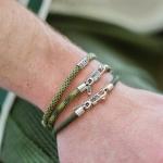 782EM6 armband zilver & paracord Heren ALPHA Collectie