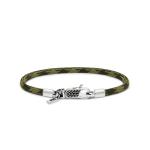 782EM6 armband zilver & paracord ALPHA Collectie