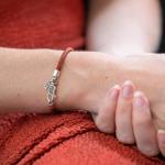 782TE1 armband zilver & paracord Dames ALPHA Collectie
