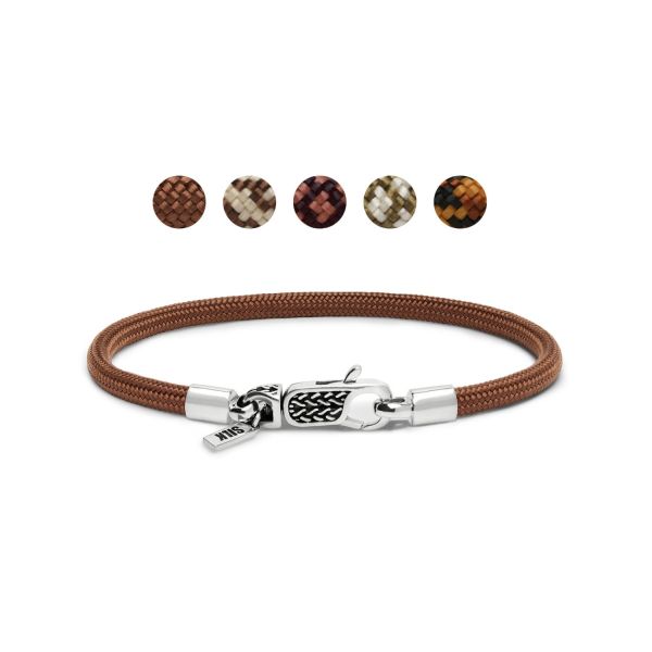 782TE1 armband zilver & paracord