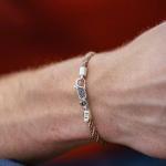 782TE2 armband zilver & paracord ALPHA Collectie