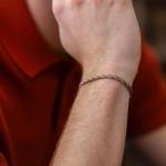 782TE2 armband zilver & paracord Heren ALPHA Collectie