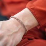 782TE2 armband zilver & paracord Dames ALPHA Collectie