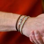 782TE3 armband zilver & paracord Heren ALPHA Collectie