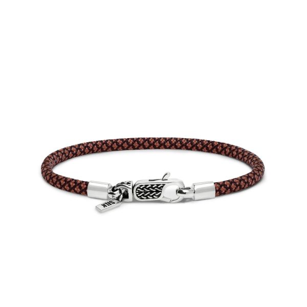 782TE3 armband zilver & paracord ALPHA Collectie