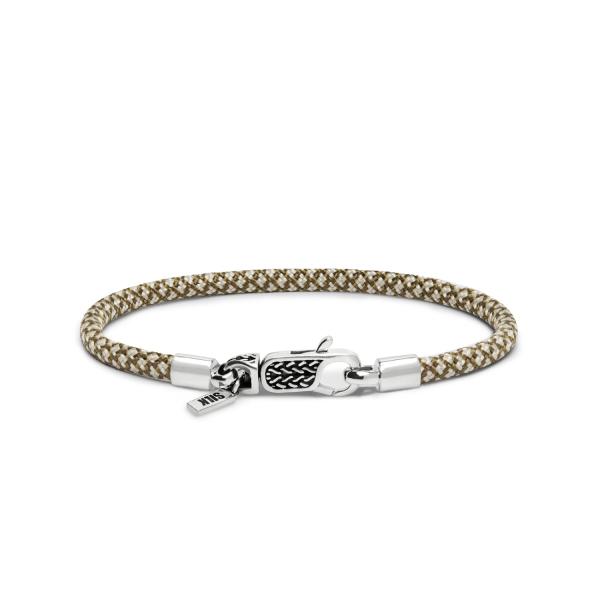 782TE4 armband zilver & paracord ALPHA Collectie