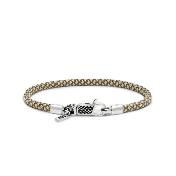 782TE4 armband zilver & paracord
