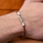 782TE5 armband zilver & paracord Heren ALPHA Collectie