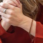 782TE5 armband zilver & paracord Dames ALPHA Collectie