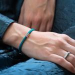 785AZ1 armband zilver & paracord Dames ALPHA Collectie